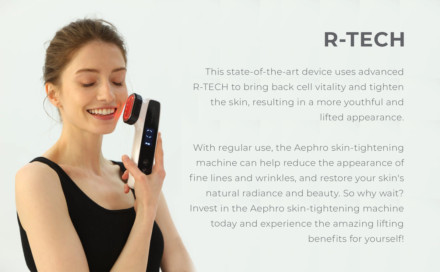 Aephro radio-frequency skin tightening device, 6-in-1 multifunction skin-care machine